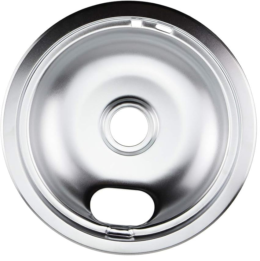 Chrome Drip Pans - Compatible for Whirlpool Electric Range Burner 8-Inch Electric Stove Drip Pans