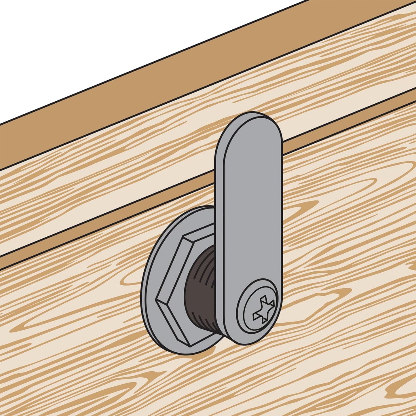 Prime-Line U 9940 Mailbox Lock – Replacement, Multipurpose Mailbox Lock for Several Brands – Brass Finish, ILCO 1003M Keyway, Opens Counter-Clockwise with 90º Rotation (1 Set)