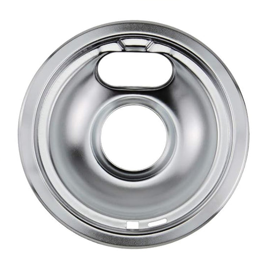 Chrome Drip Pans - Compatible for Whirlpool Electric Range Burner 6-Inch Electric Stove Drip Pans