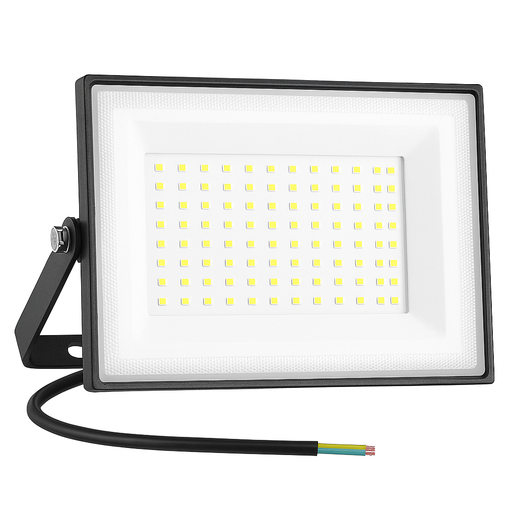 200W LED Flood Lights Outdoor, 18000LM Bright Security Light, IP66 Waterproof Outdoor LED Lights, 6500K Daylight White Floodlight for Garage, Yard, Garden, Stadium, Playground, Arena